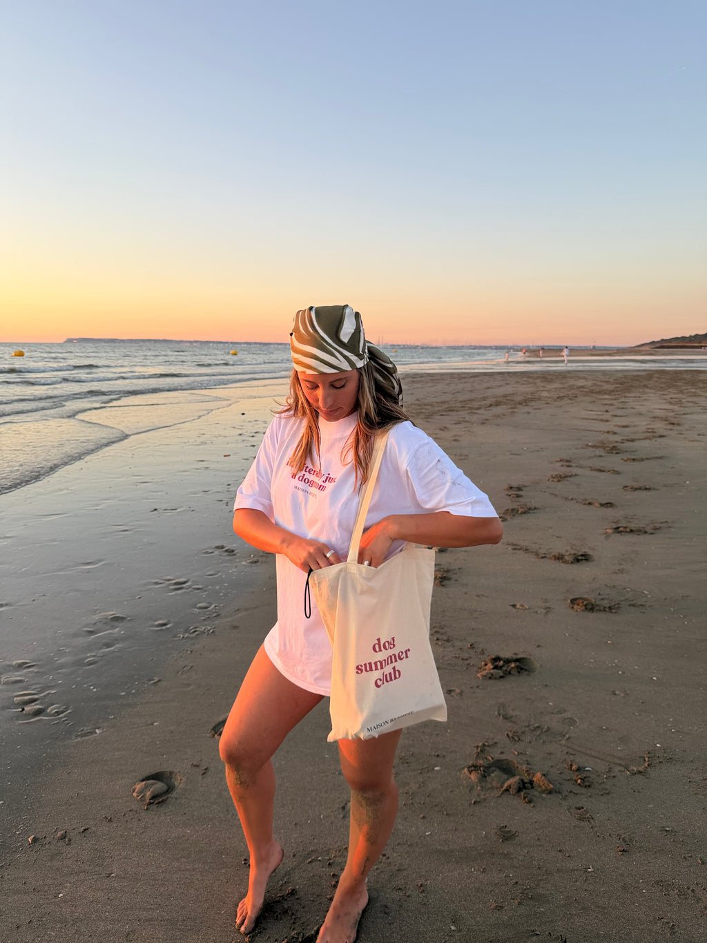Tote Bag Dog Summer Club
